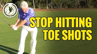 GOLF TIPS  HOW TO STOP HITTING TOE SHOTS [upl. by Ogir]