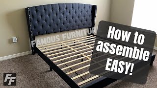 How to assemble a platform bed [upl. by Dnilasor]