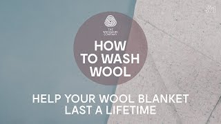 How to Wash Wool Blankets [upl. by Heyde]