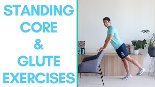 Essential Standing Glute amp Core Workout for Seniors [upl. by Lleral]