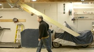 Retracting Garage Stairs amp Hoist Lift [upl. by Uis]