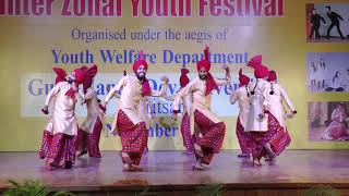 Khalsa College Amritsar Jhumar Interzonal Youthfestival 2018 [upl. by Etteyafal768]