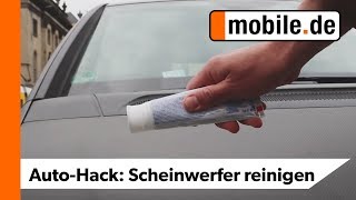 DIY Scheinwerfer polieren mit Zahnpasta  mobilede [upl. by Stephannie73]