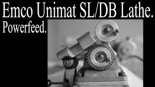 Emco Unimat SL Lathe  PowerFeed [upl. by Madlin]