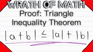 Proof Triangle Inequality Theorem  Real Analysis [upl. by Abisha62]