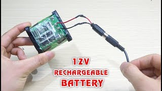 How to make 12V RECHARGEABLE BATTERY pack from 18650 battery [upl. by Siduhey]