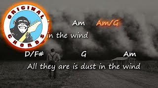 Kansas  Dust In The Wind  Chords amp Lyrics [upl. by Albina]