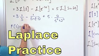 06  Practice Calculating Laplace Transforms Part 2 [upl. by Carson]