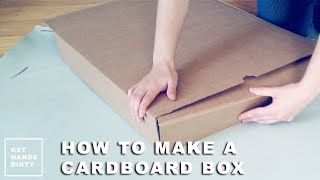 Make an Easy Cardboard Box from Scratch [upl. by Conant]