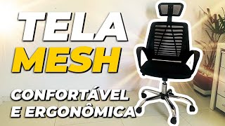 Opção de CADEIRA PARA ESCRITÓRIO Custo Benefício  Cadeira Home Office em Tela Mesh CONFORTÁVEL [upl. by Illa568]