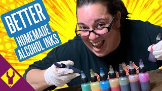 SEE UPDATED VIDEO How to make BETTER homemade Alcohol Inks [upl. by Pizor]