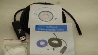 5M Endoscope Camera Review [upl. by Leuqar534]