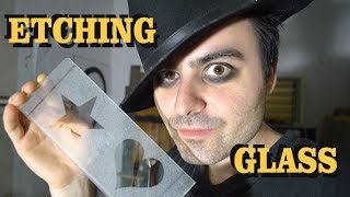 Glass Etching  Cheap Method [upl. by Jessa]