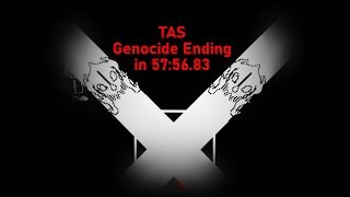 TAS Undertale Genocide Ending speedrun in 575683 [upl. by Drwde]