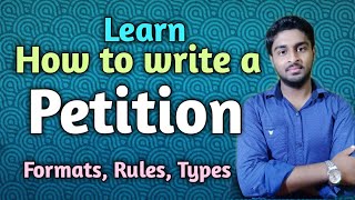 How to write a petitionrulesformattype with exampleHow to file a petition [upl. by Lohse794]