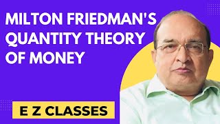 Milton Friedmans Quantity Theory of Money HINDI [upl. by Antonietta]