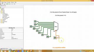 81 Multiplexer Implementation using Logisim [upl. by Iba277]