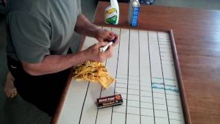 How to Clean a Stained White Board  Dry Erase Marker Removal  Permanent Marker Off Whiteboard [upl. by Nickerson632]