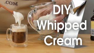 DIY whipped cream in 60 seconds [upl. by Lainad]