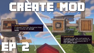 Minecraft Create Mod Tutorial  Gearbox Overstressed amp Speed Requirement Ep 2 [upl. by Kele360]