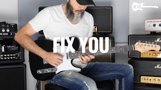 Coldplay  Fix You  Electric Guitar Cover by Kfir Ochaion  Donner Guitars [upl. by Arramahs440]