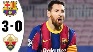 Barcelona vs elche 30 all goals amp extended highlights 2021 [upl. by Fionna167]