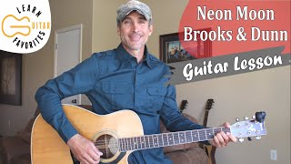 Neon Moon  Brooks amp Dunn  Guitar Lesson  Tutorial [upl. by Gannon47]