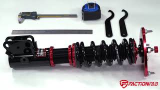 FactionFab How to Adjust PreLoad and RideHeight on Coilovers Suspension [upl. by Etteve]