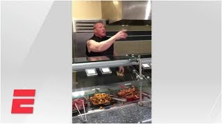 Brock Lesnar serves breakfast in ESPN cafeteria prank  ESPN Archives [upl. by Duleba786]