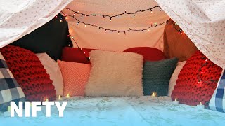 How To Make The Coziest Blanket Fort Ever [upl. by Bish22]