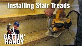 How to Fix and Retread Stairs [upl. by Sirc164]