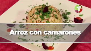 Arroz con camarones receta fácil y sabrosa [upl. by Lehcnom]