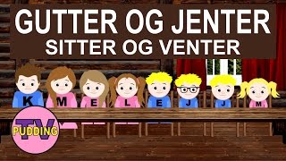 Gutter og jenter sitter og venter  Norske barnesanger [upl. by Oiralih576]