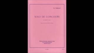 Rabaud  Solo de Concours  for Clarinet and Piano [upl. by Ylrevaw]