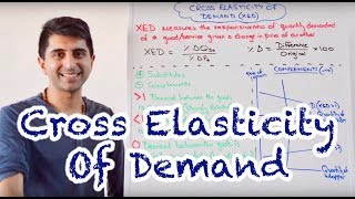 Y1 13 Cross Elasticity of Demand XED [upl. by Hterrag]