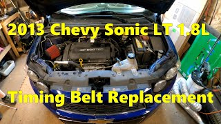 Chevy Sonic 18 Timing Belt How To [upl. by Austin39]