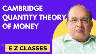 Cambridge quantity theory of money HINDI [upl. by Elise]