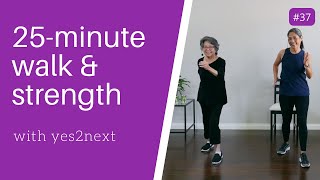 25 MIN WALK amp STRENGTH WORKOUT  Seniors Beginners [upl. by Anaehr963]