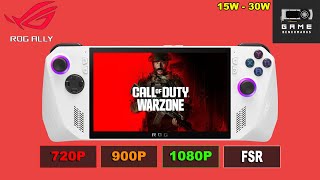 ROG ALLY  Call Of Duty Warzone Performance Review [upl. by Molton949]