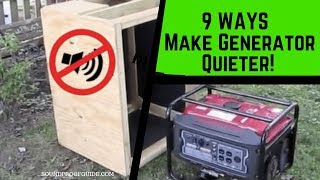 How to make a generator quieter  9 Ways That Work [upl. by Tailor]