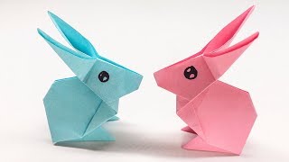 Easy Origami Rabbit  How to Make Rabbit Step by Step [upl. by Ecirted]