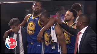 Kevin Durant Game 5 Achilles injury reaction from around the NBA  2019 NBA Finals [upl. by Caton]