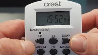 Crest Digital Timer Setup  Part 1 [upl. by Aldric]