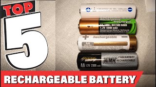 Best Rechargeable Battery In 2024  Top 5 Rechargeable Batteries Review [upl. by Nahtanhoj]