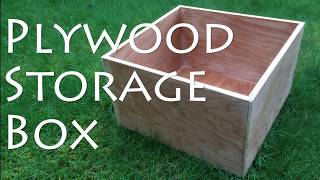 How to make a Plywood Storage Box [upl. by Ecertap]