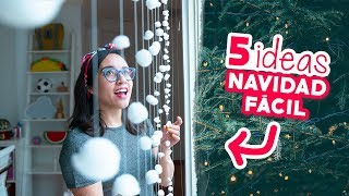 5 DECORACIONES NAVIDEÑAS que NECESITAS en TU CASA 😱🎄Craftingeek [upl. by Rezal]