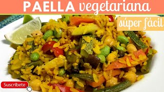 Paella vegetariana  Cocina de Addy [upl. by Toffic116]