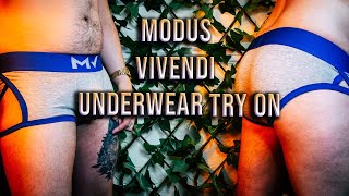 Modus Vivendi Mens Underwear amp Jockstrap Try On Review Haul [upl. by Salema69]