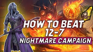 RAID  127 NIGHTMARE CAMPAIGN  HOW TO 3 STAR  PARAGON CHEESE  Raid Shadow Legends [upl. by Enneirb]