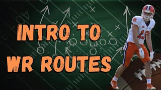 Intro To Wide Receiver Routes In American Football [upl. by Eda]